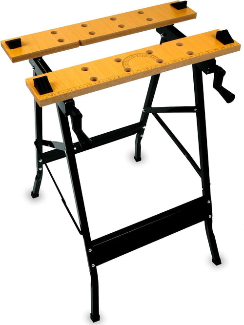 Folding Workbench 100kg Heavy Duty Steel Frame Adjustable Clamping Table