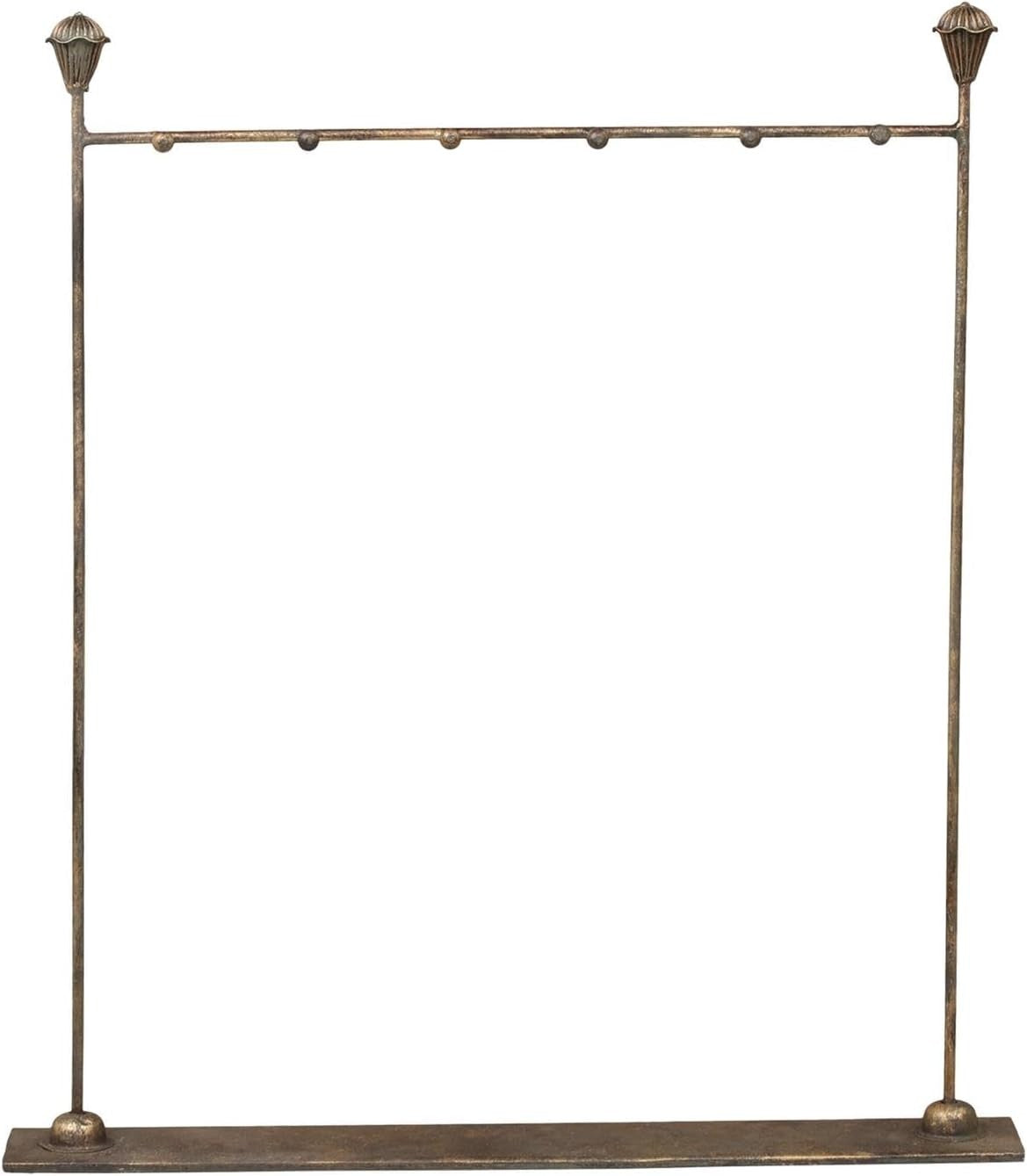 Antique Brass Jewelry Stand Medium Metal Necklace Bracelet Display Rack