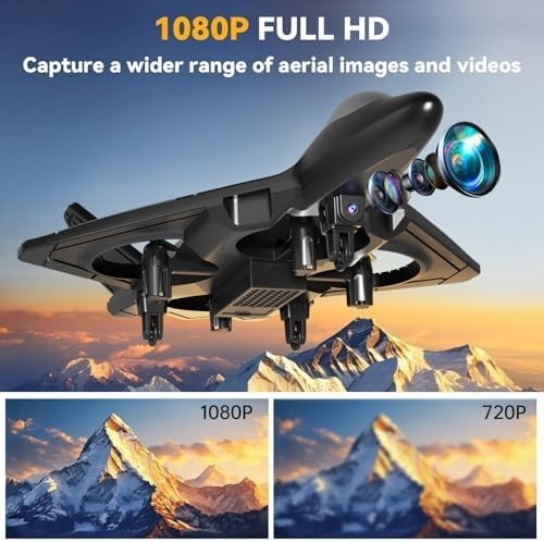 4DRC V31 RC Plane with Camera 360 Flip 3 Speed LED Light 2 Battery Foam Jet