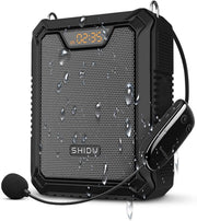 30W Portable Voice Amplifier Bluetooth Speaker UHF Mic IPX6