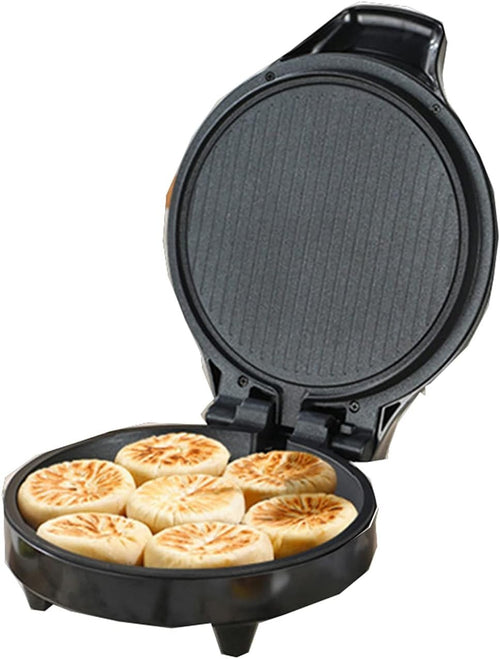 Electric Double-Sided Crepe Maker Pan NonStick Pancake Griddle Fast Even Heating