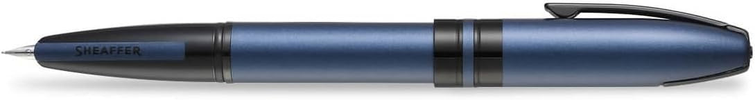 Luxury Fountain Pen Black Blue Medium Nib Smooth Writing Gift Set