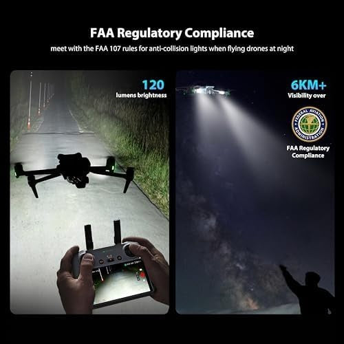 STARTRC Drone Strobe Light Anti-Collision LED Flash for DJI Mini/Mavic/Phantom