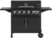 7 Burner Gas BBQ Grill with Side Burner, Thermometer & Warming Rack