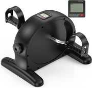 Compact Pedal Exerciser Under Desk Fitness Cycle LCD Rehab Trainer