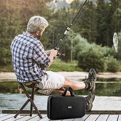 Telescopic Fishing Rod Spinning Reel Combo Kit with Lures Bag 2.1M Carbon