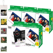 Instax Wide Film Bundle 100 Shots Photo Album Wall Display Kit