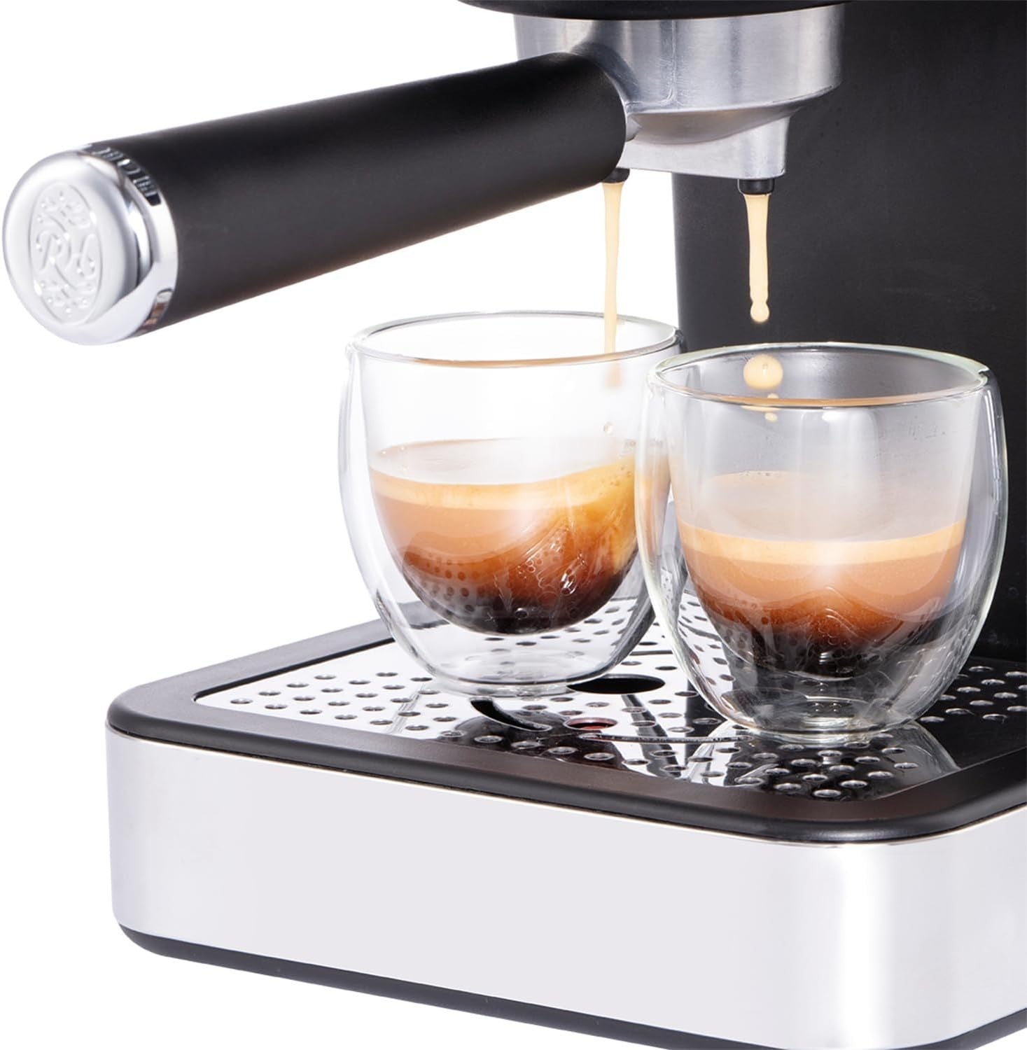 15 Bar Espresso Coffee Maker Frother 1.1L Tank Latte Cappuccino Machine Steel