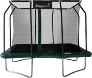 Rectangular Garden Trampoline with Inner Safety Enclosure Net & Zip