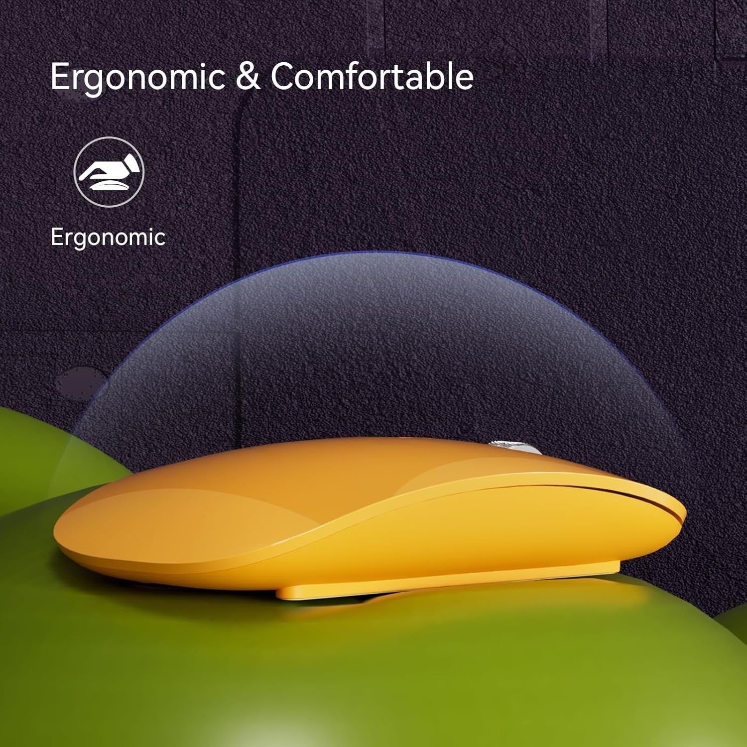 Ultra Slim Silent Wireless Mouse Triple Mode Rechargeable USB-C Laptop Tablet