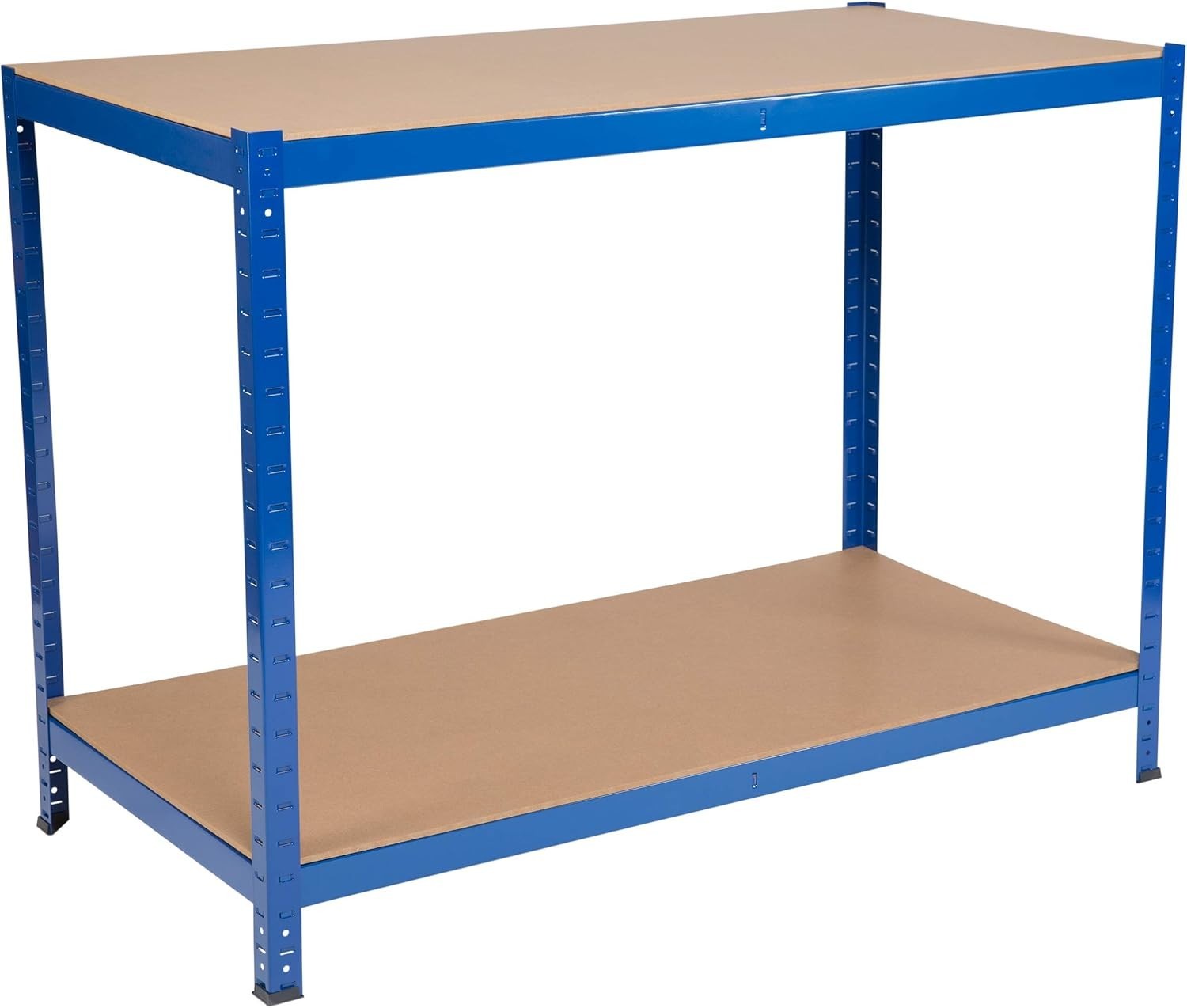 Heavy Duty Garage Workbench 300kg Steel Frame MDF Top 1200mm Wide Storage Shelf