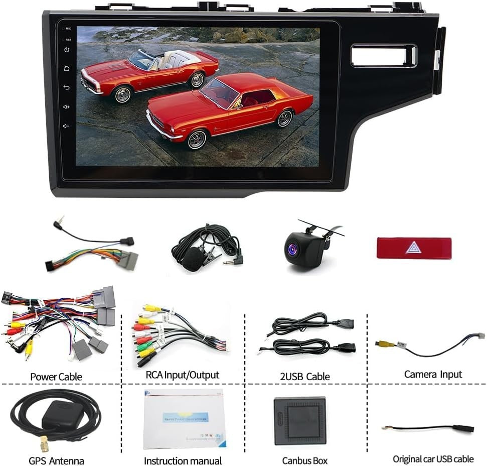 9" Android 14 Car Stereo for Honda Fit Jazz 2014-2015 w/ GPS & CarPlay
