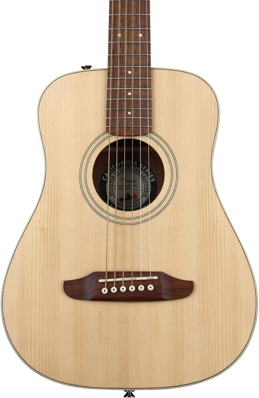 Mini Acoustic Guitar Natural 3/4 Size Spruce Top w/ Gig Bag