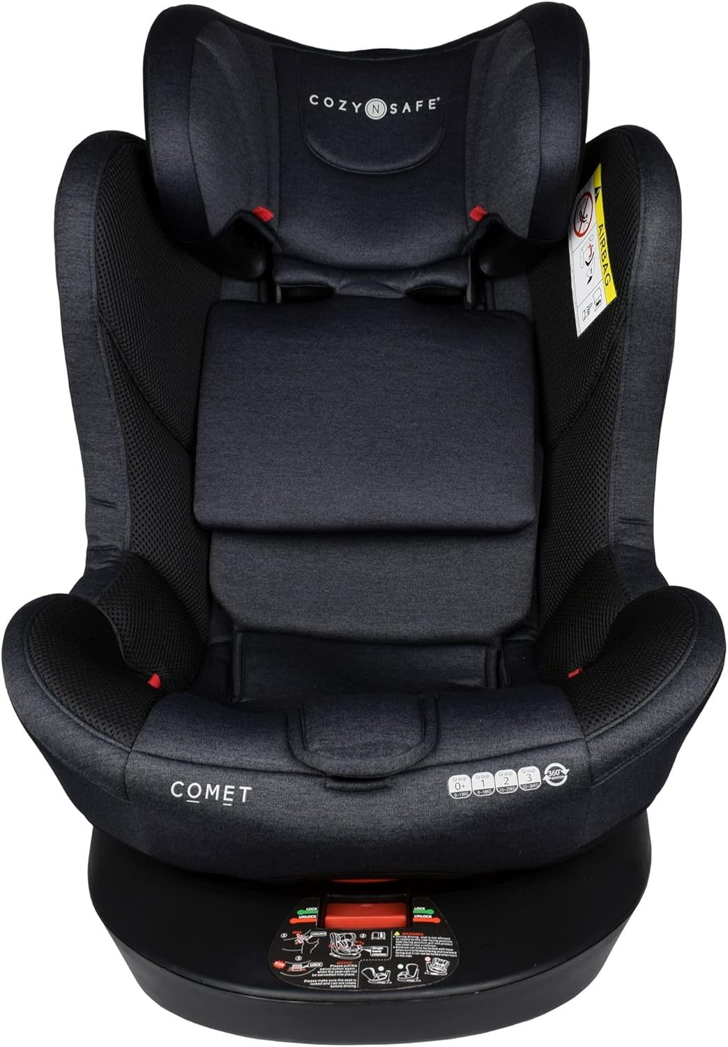 360° Rotating Car Seat ISOFIX Rear & Forward Facing Birth–12 Years