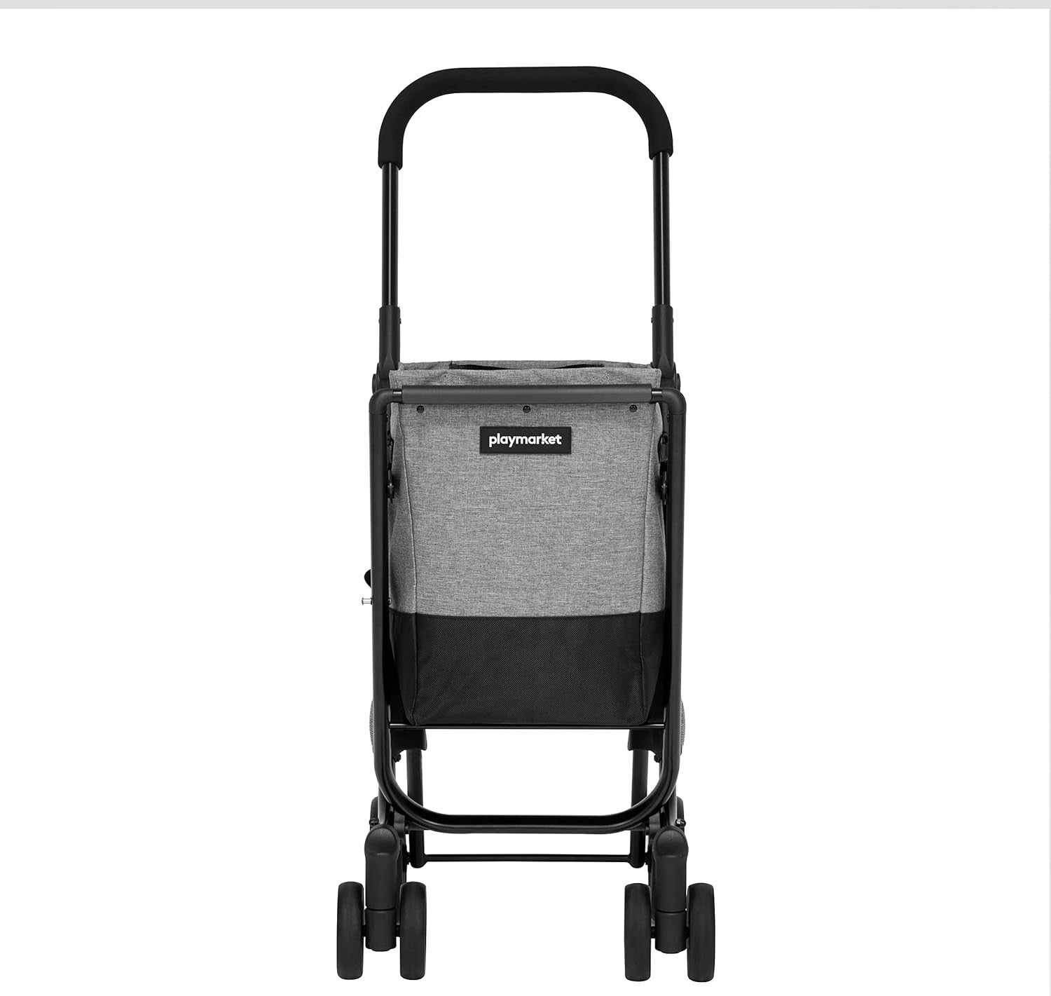 Foldable Black-Grey Shopping Trolley Cart 40L Waterproof Removable Bag