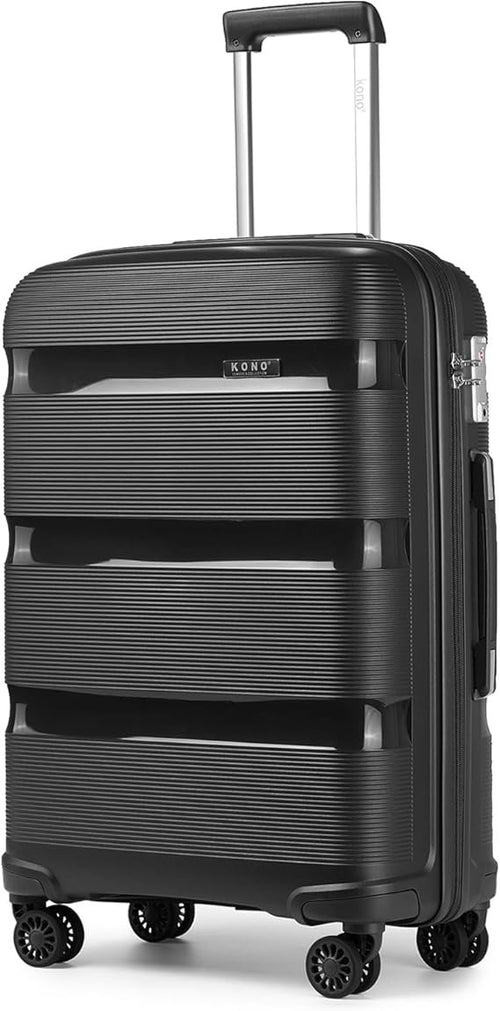 24 Inch PP Hard Shell Travel Suitcase 4 Spinner Wheels TSA Lock