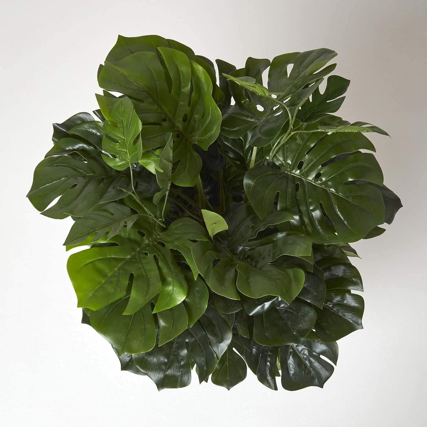 120cm Artificial Monstera Tree in Black Pot Realistic Swiss Cheese Plant Décor