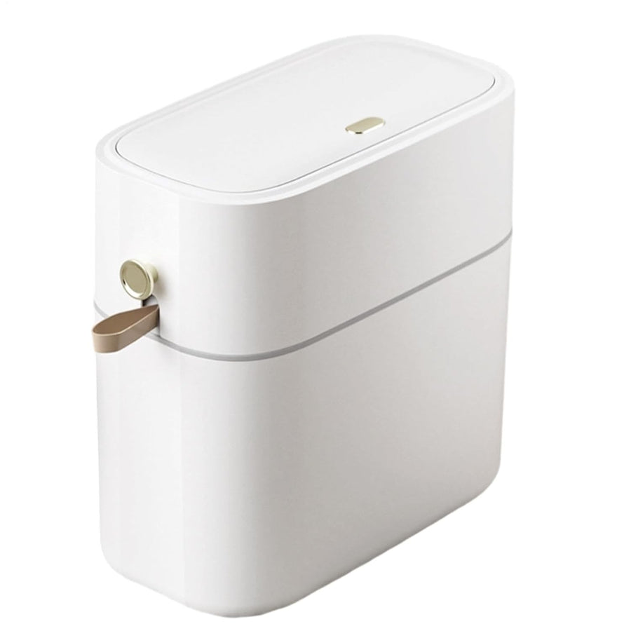 8L Touchless Smart Trash Can Narrow Bathroom Bin Auto Drawstring Lid