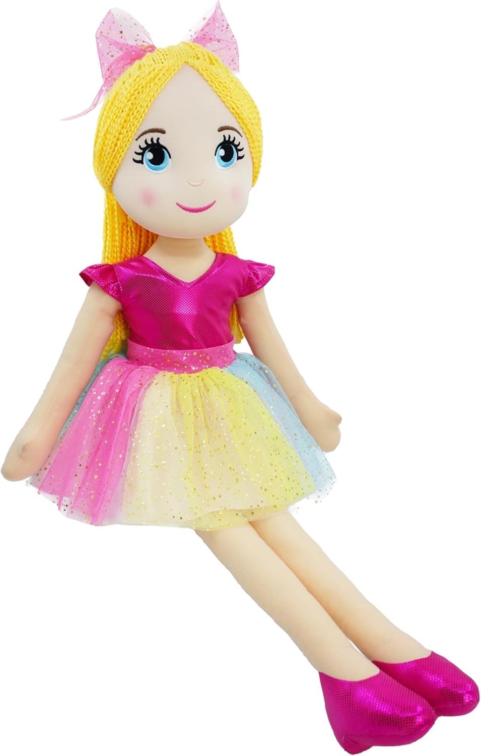 80cm XL Ballerina Princess Plush Doll Life Size Soft Pink Gift for Girls