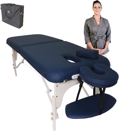 Lightweight Portable Massage Table Folding Therapy Bed Adjustable Height