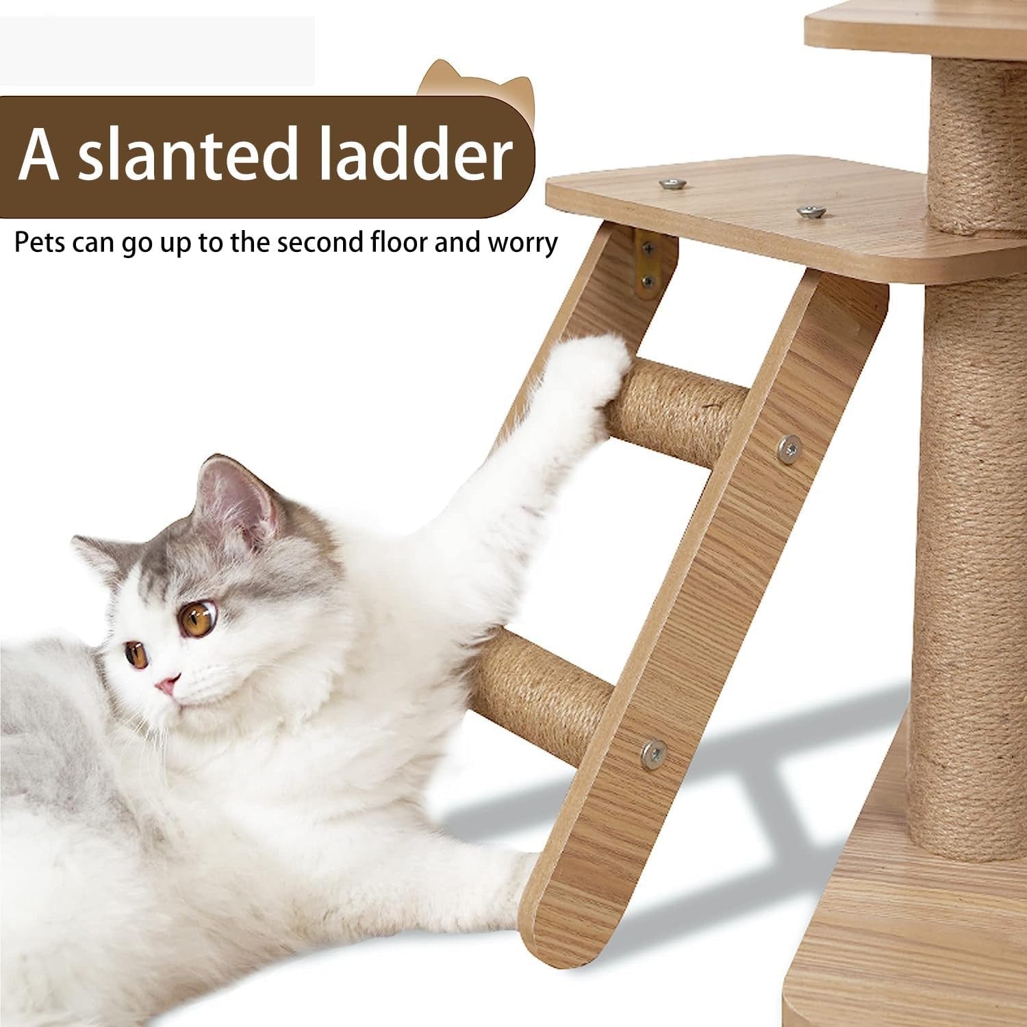 165cm Large Cat Tree Tower Indoor Condo Capsule Hammock Ladder Heavy Duty