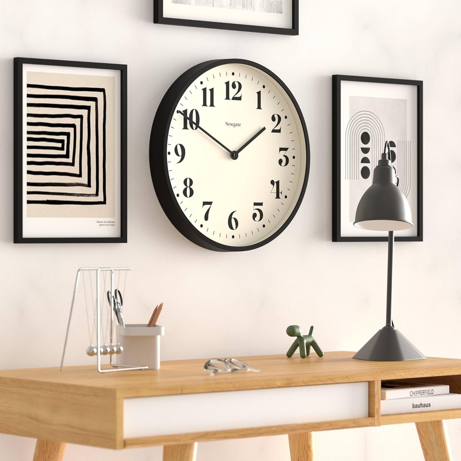 Silent Sweep Wall Clock 45cm | Modern Round Kitchen Living Room Office Timer