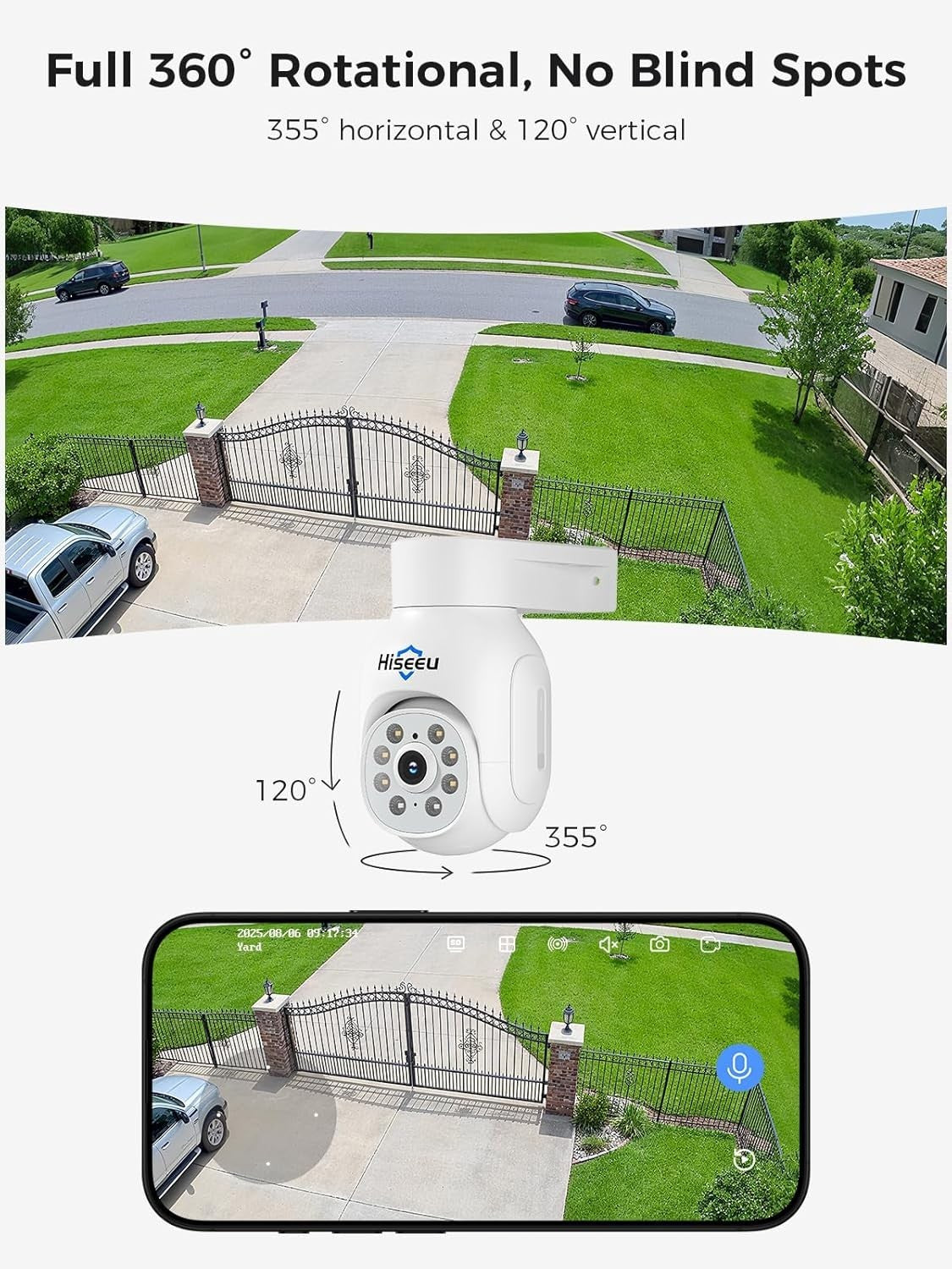 5MP PoE CCTV Camera System 3TB HDD 10" Monitor 4 Cameras Night Vision