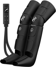 Air Compression Leg Massager with Heat for Pain Relief, Swollen Legs & Circulati