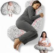 Pregnancy Pillow Full Body C-Shaped Maternity Support for Sleeping Nursing