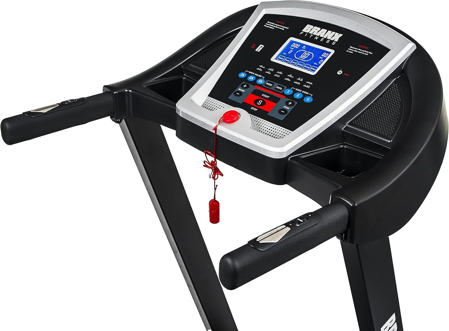 Foldable Home Treadmill 16.5km/h Auto Incline 5HP Motor Shock Absorption