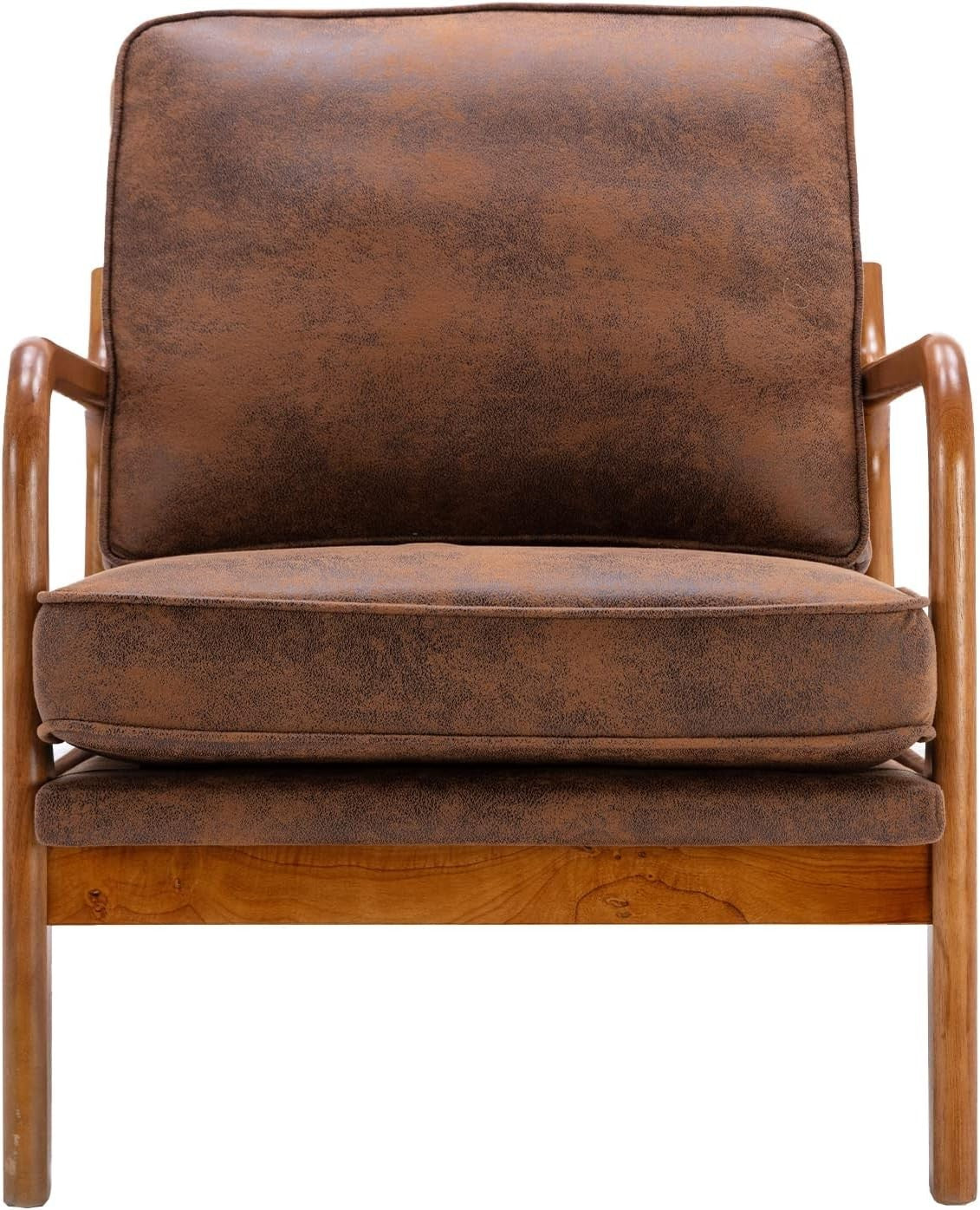Kids Armchair with Footstool PVC Leather Sofa Chair Toddler Seat Coffee