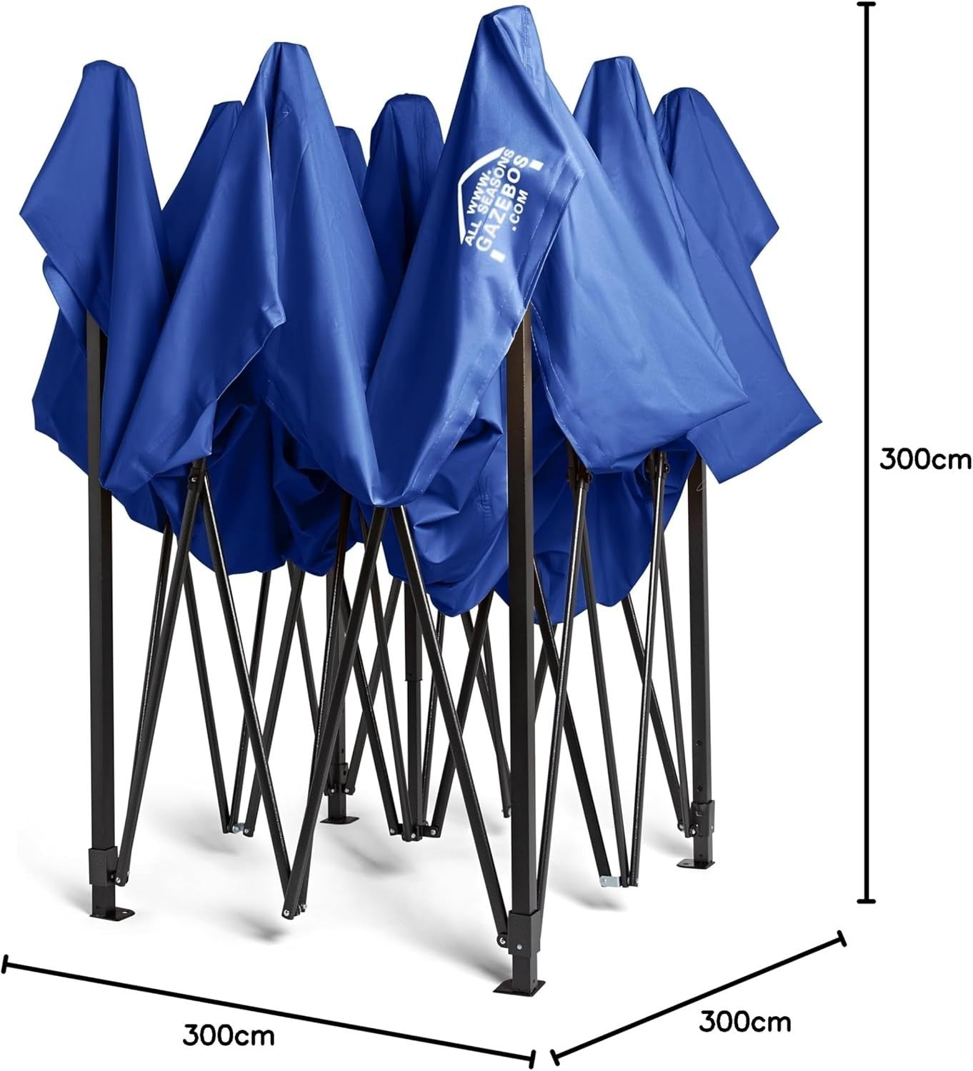 3x3M Heavy Duty Pop Up Gazebo Waterproof Outdoor Canopy With Bag & Weights