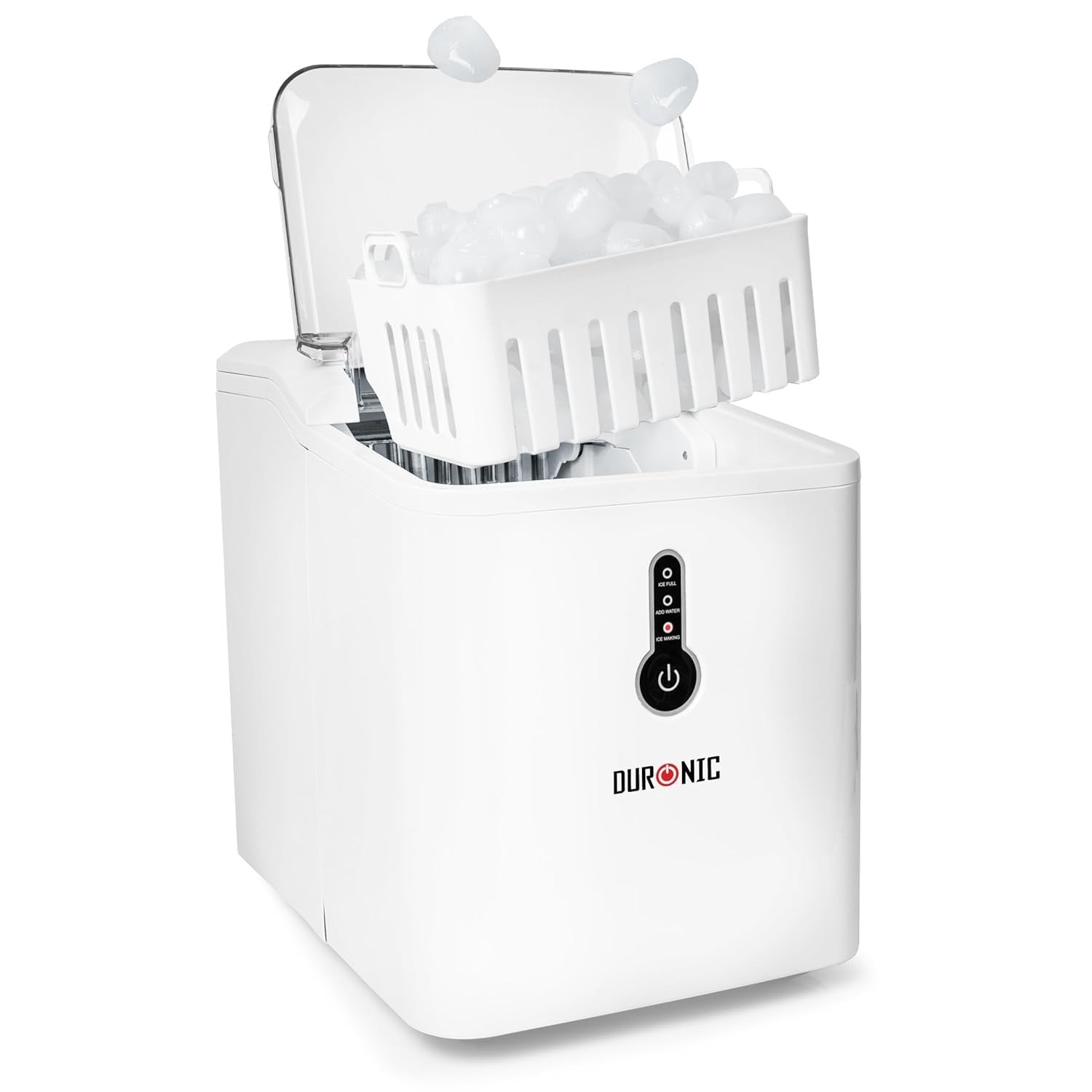 Portable Countertop Ice Maker | Fast 7-Min Cubes | 12kg/24h | Self Cleaning