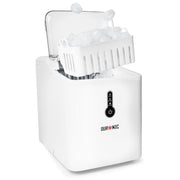 Portable Countertop Ice Maker | Fast 7-Min Cubes | 12kg/24h | Self Cleaning
