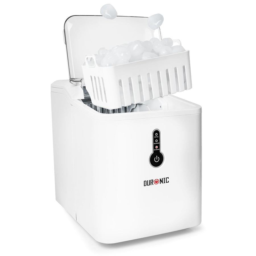 Portable Countertop Ice Maker | Fast 7-Min Cubes | 12kg/24h | Self Cleaning