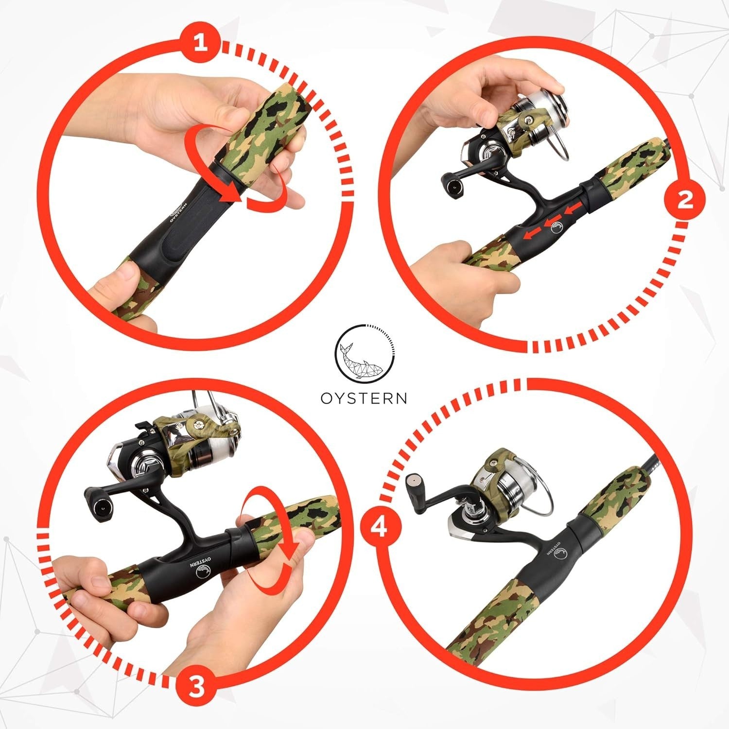 Kids 1.37M Telescopic Fishing Rod Kit with Reel & 62-Piece Tackle Set