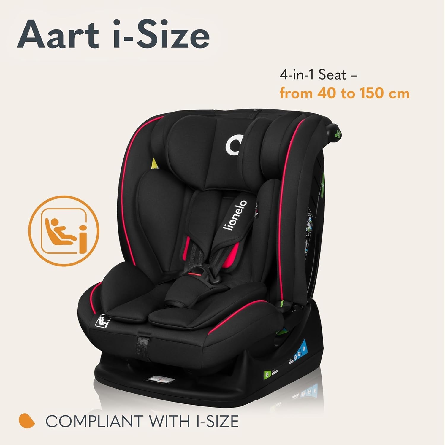 i-Size Baby Car Seat 0–12 Years 40–150cm Rear & Forward Facing Recline