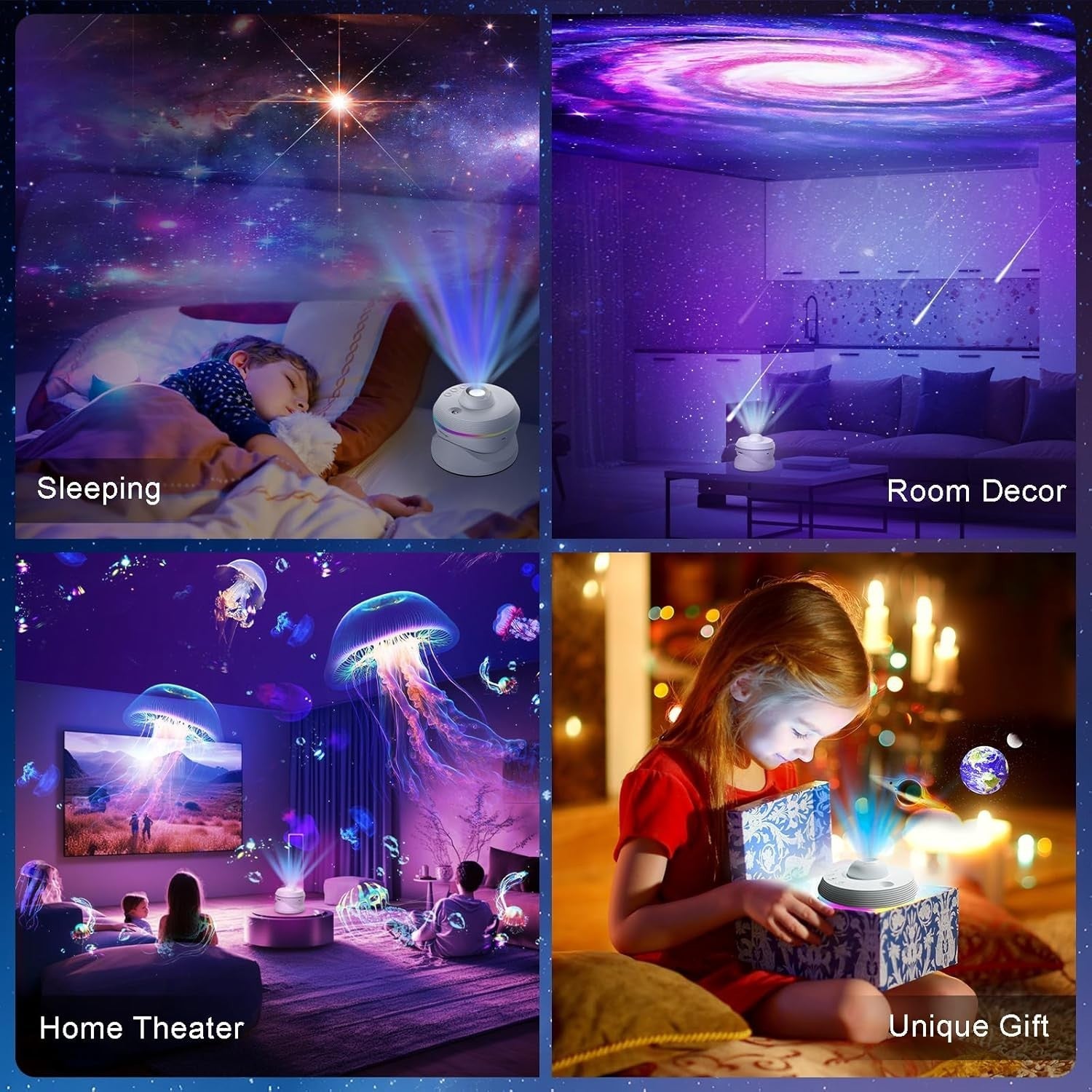 4K Planetarium Galaxy Projector 13 Disc Nebula Meteor 360° Night