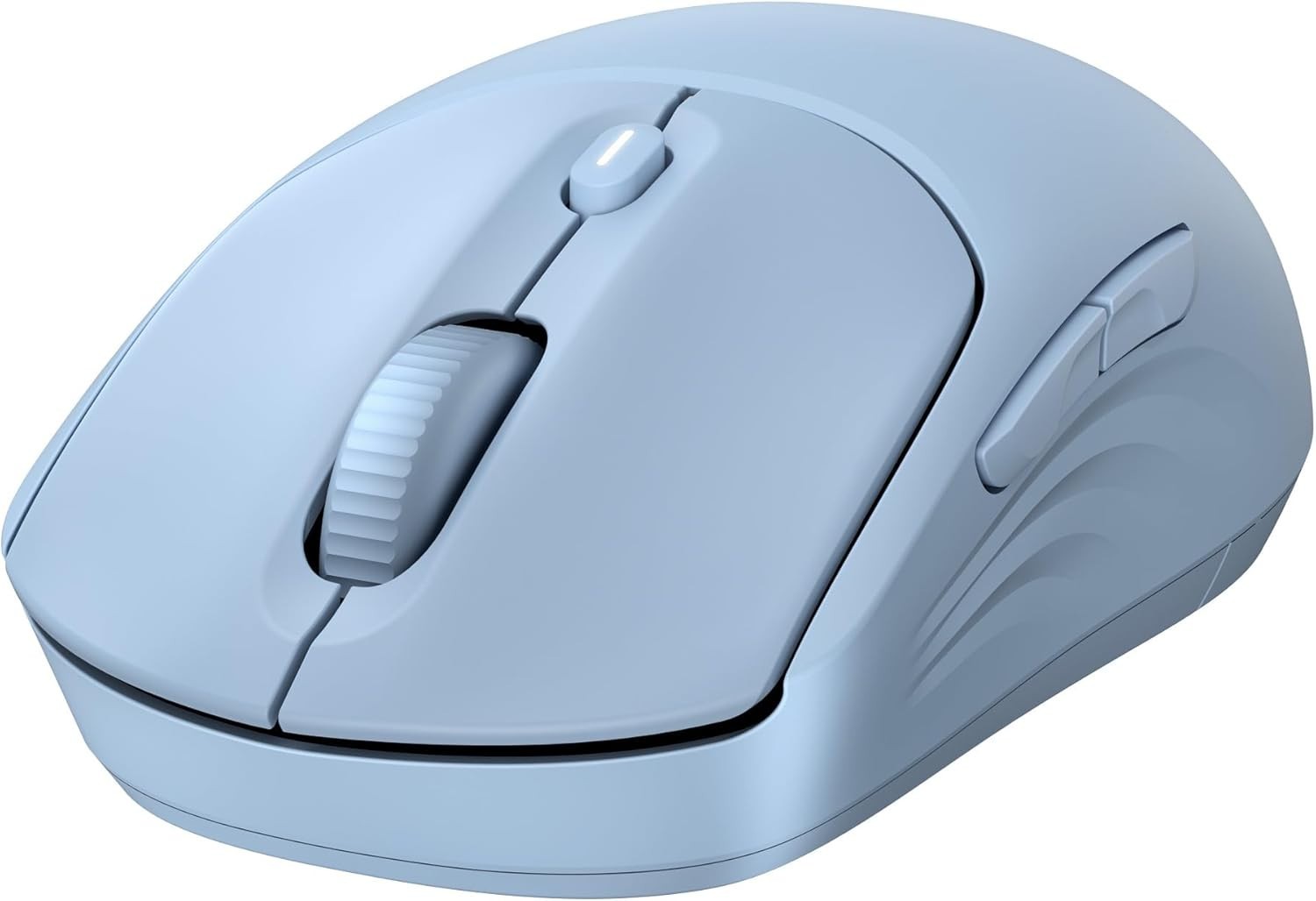 Blue Quiet Wireless Mouse Dual Bluetooth 6000 DPI Soft Touch Office Laptop