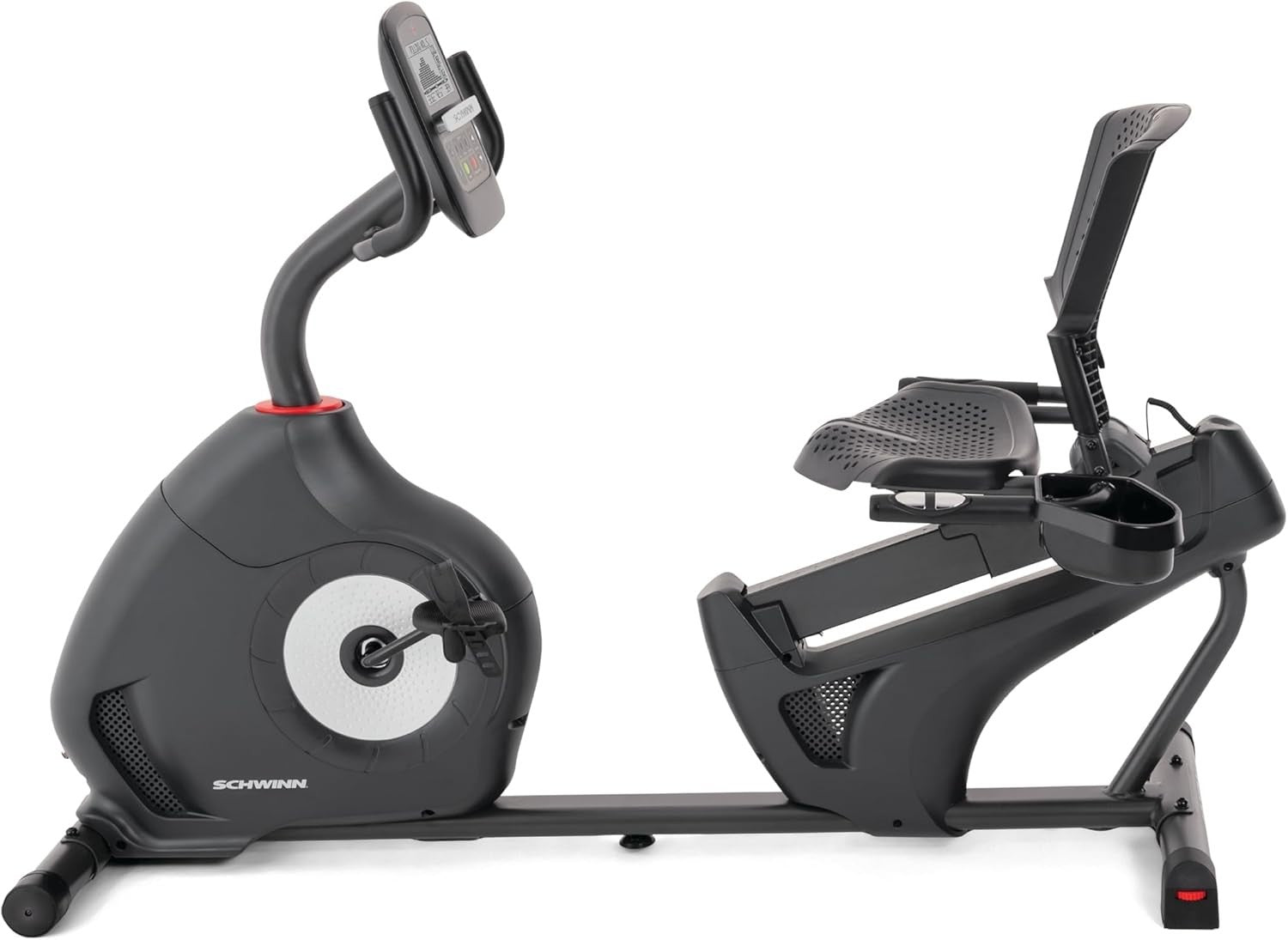 Recumbent Exercise Bike Magnetic Bluetooth LCD Quiet Lumbar Support Home Gym