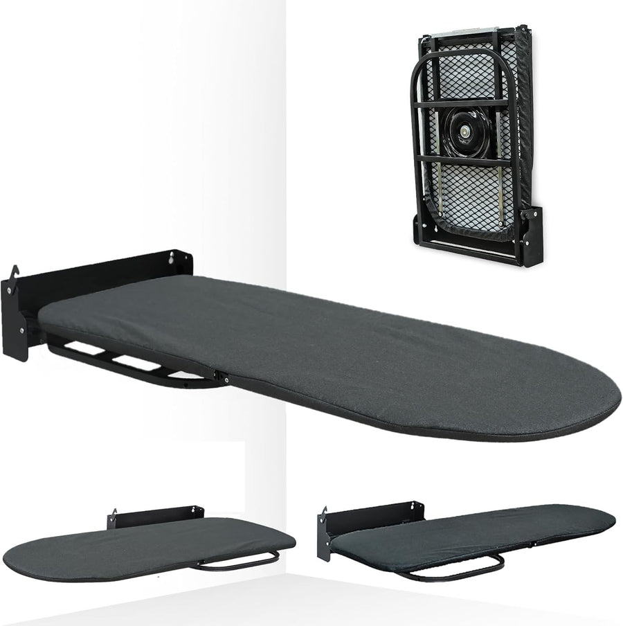 Wall Mounted Ironing Board 180° Rotatable Foldable Space Saving 92x31cm