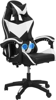 Gaming Chair Office Desk Computer Chair with Massage Headrest & Lumbar Support