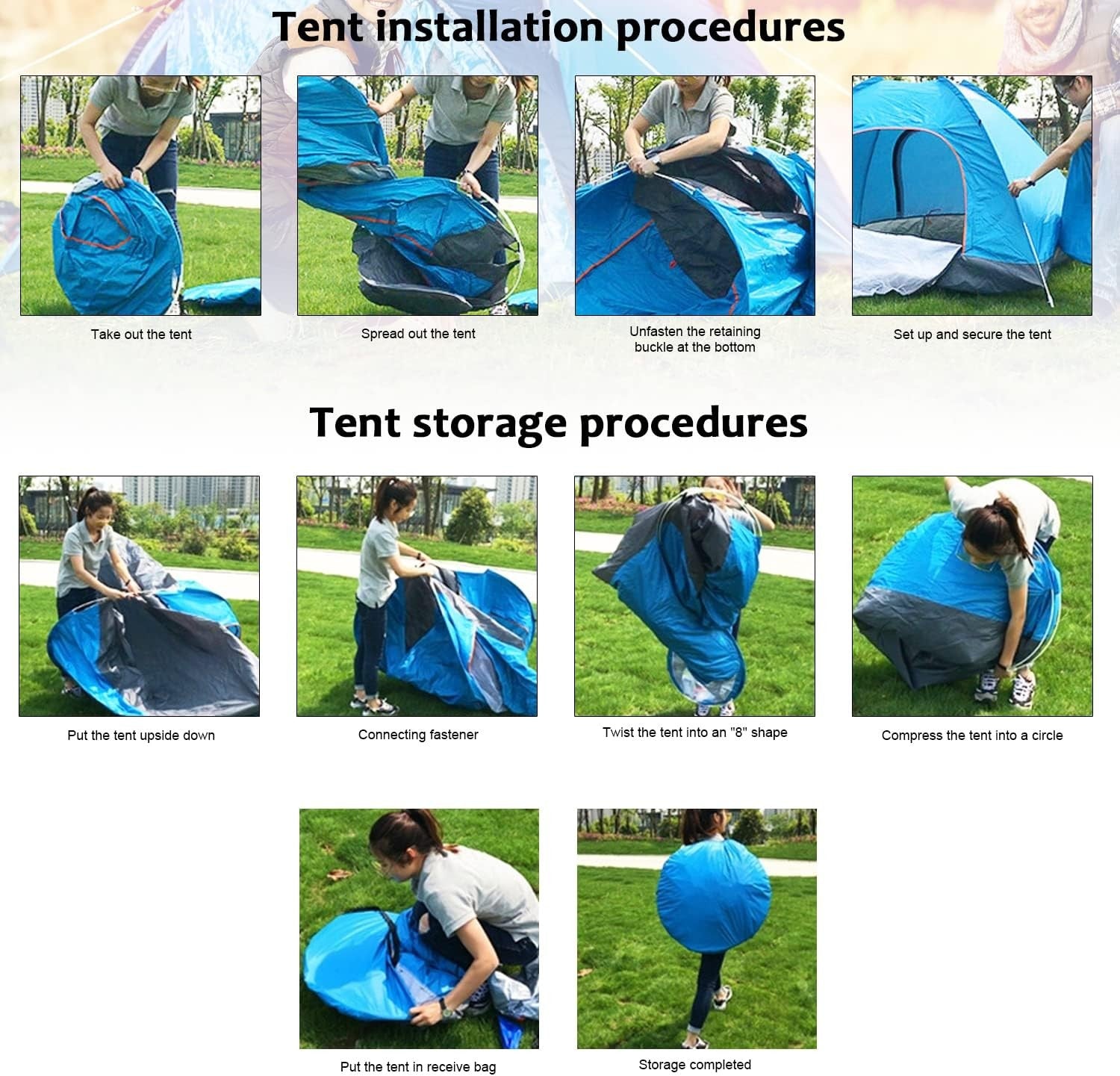 Pop Up Camping Tent UV50+ Lightweight Instant Beach Shelter