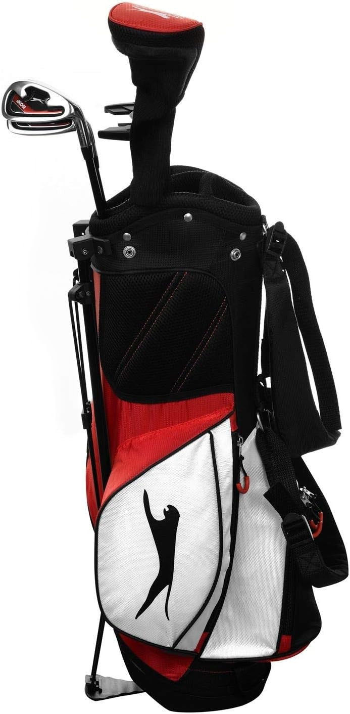 Junior Golf Starter Set Ages 6–8 Right Hand Graphite Clubs Stand Bag Red