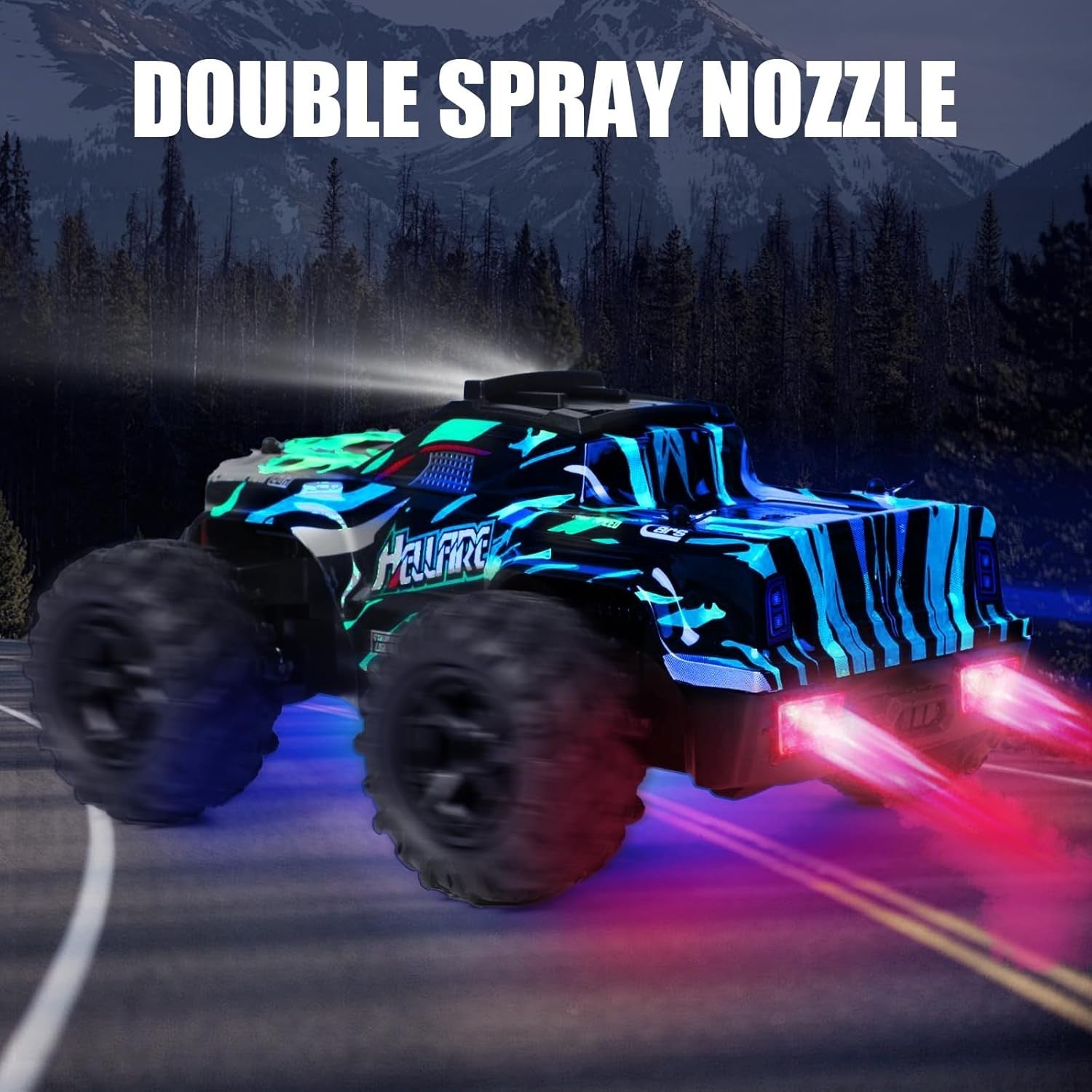 1:18 RC Car 22KM/H Off Road 4WD Waterproof Remote Control Truck Kids 5–12