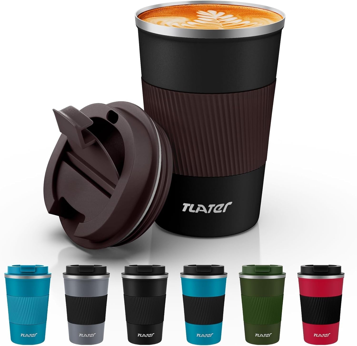 380ml Insulated Travel Coffee Mug Stainless Steel Leakproof