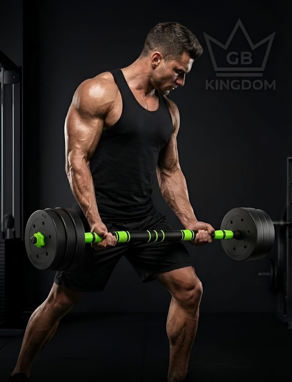 6-in-1 Adjustable Dumbbell Barbell Kettlebell Home Gym Weights Set