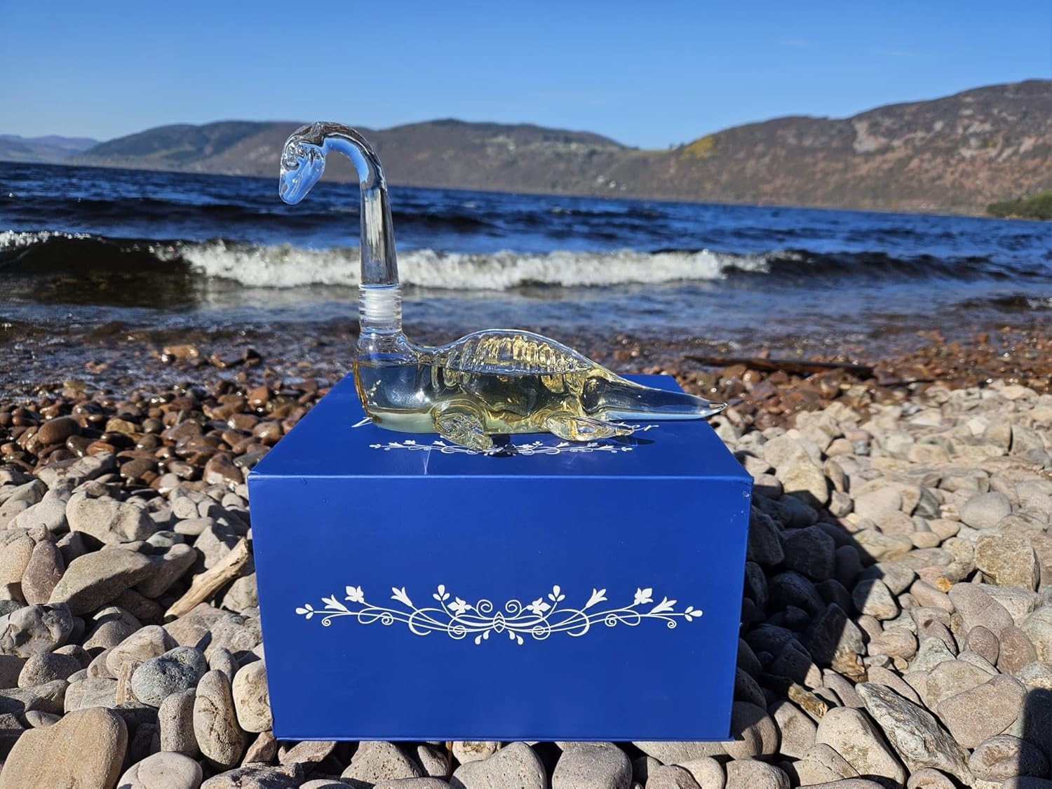 Whiskey Decanter 250ml Loch Monster Crystal Glass Unique Bar Gift Decor