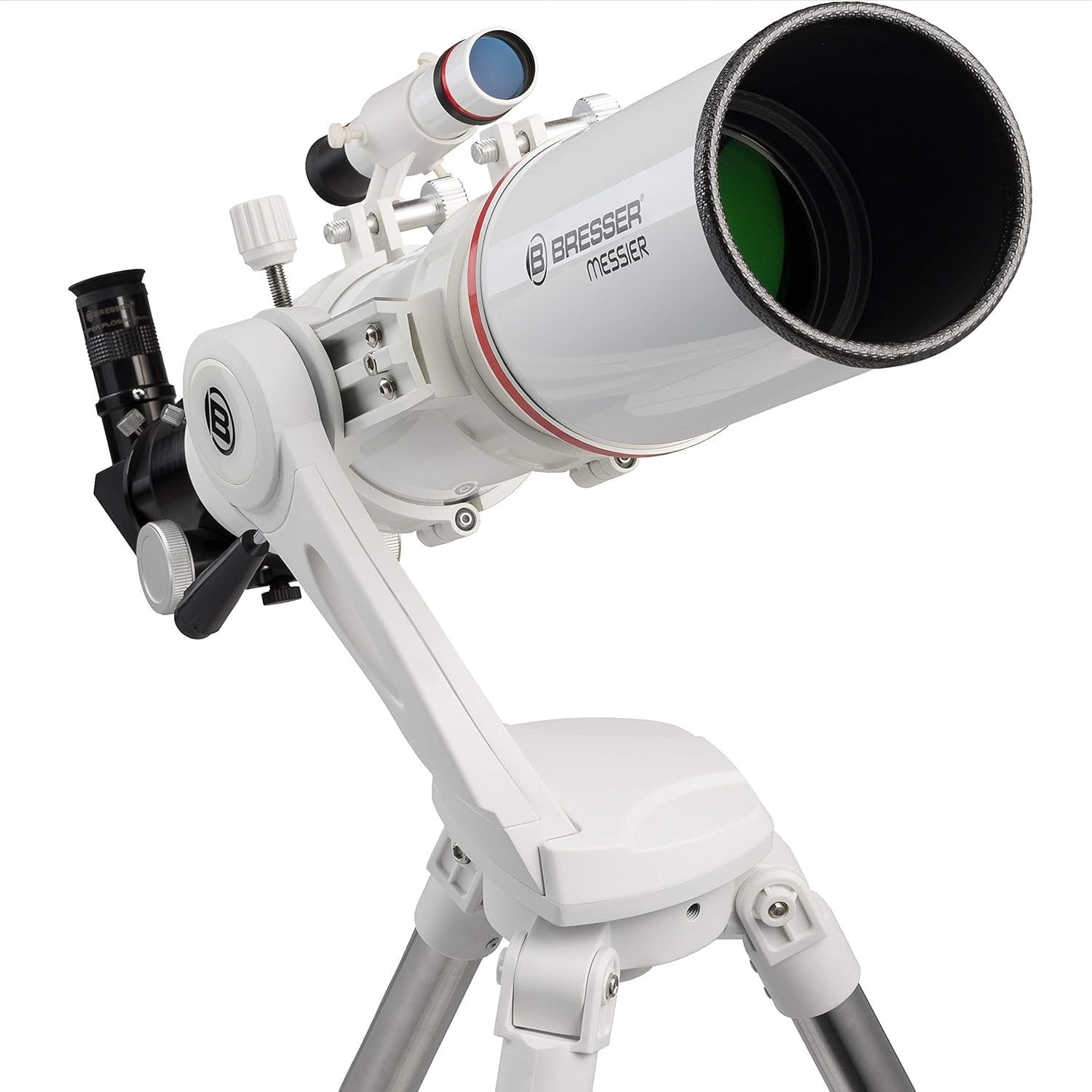 102mm 600mm White Refractor Telescope AZ Mount Tripod Manual Focus OTA