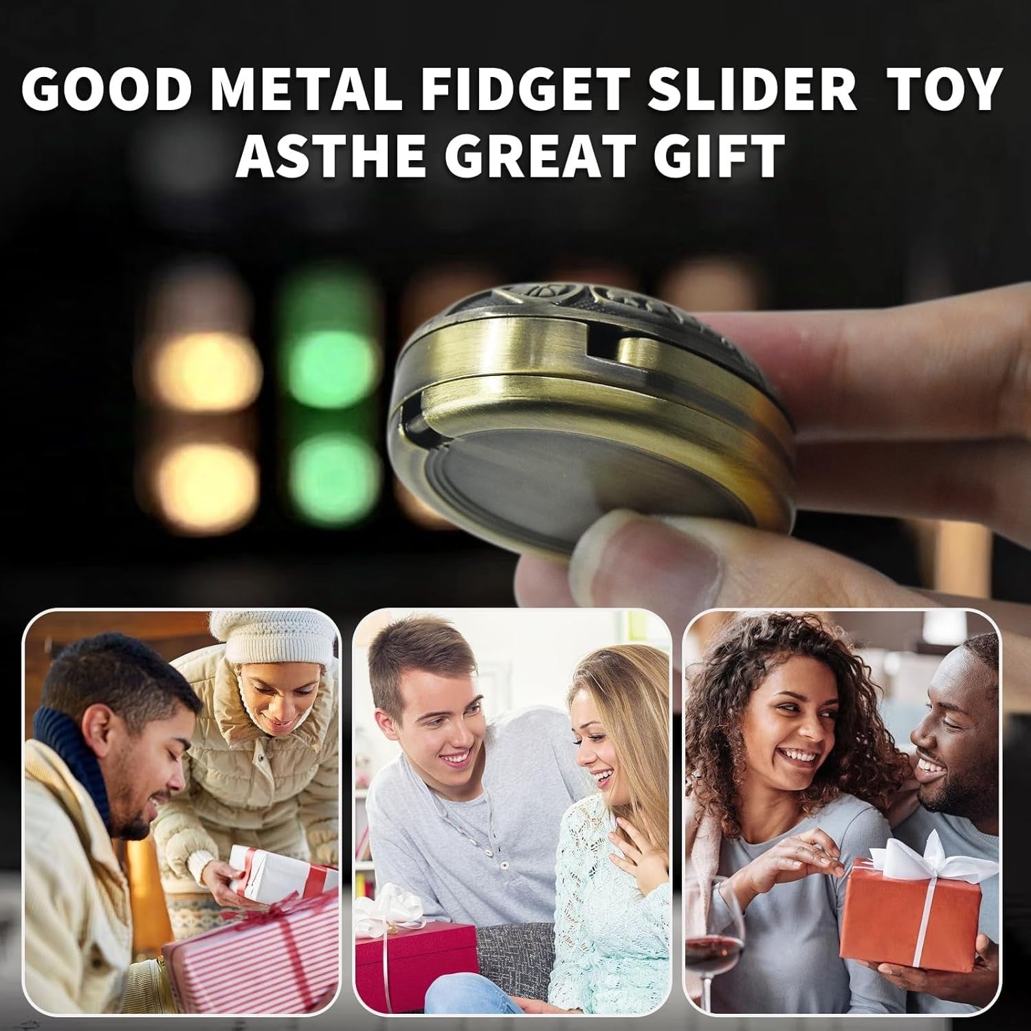 Mechanical Haptic Fidget Slider EDC Stress Relief Pocket Desk Toy